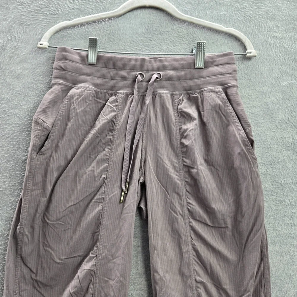 Lululemon Women Activewear Pants‎ 4 Purple Dance Studio Jogger Logo Drawstring